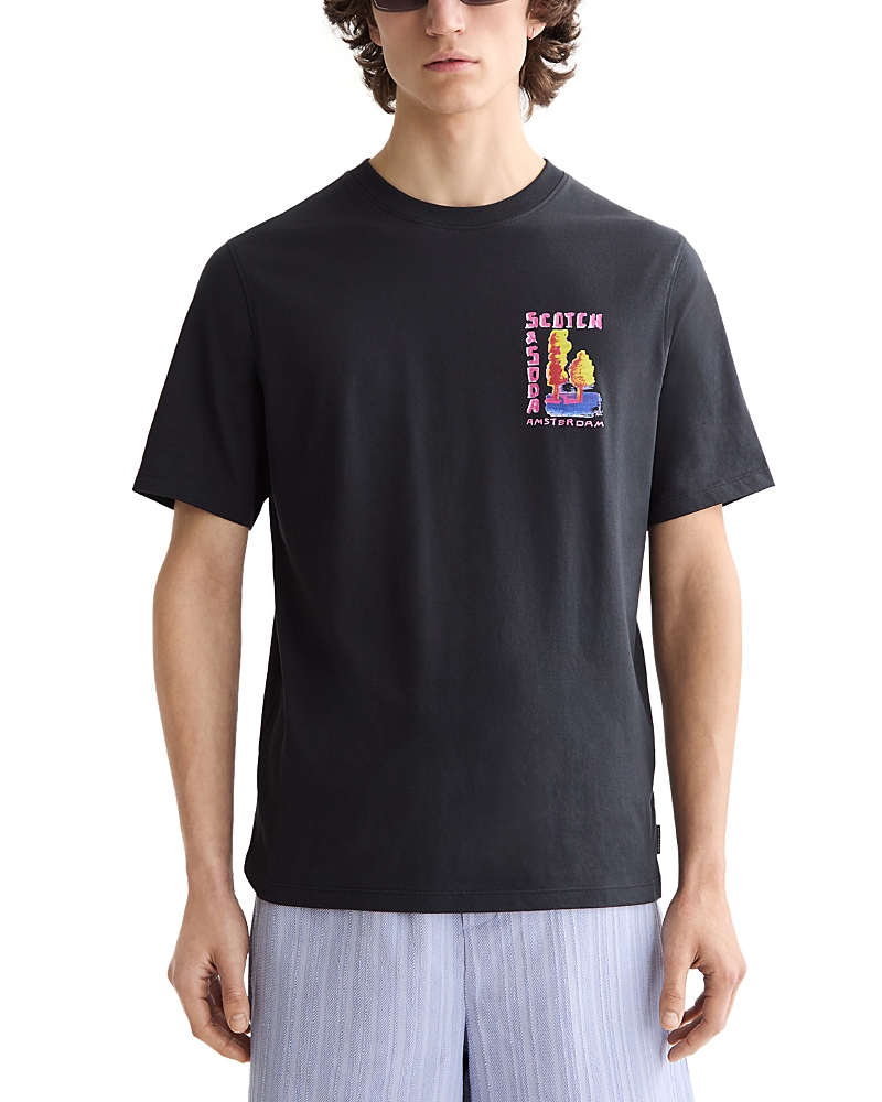 Scotch & Soda Regular Fit Graphic Logo Tee