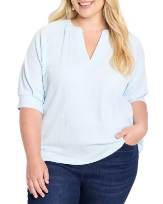 Crinkle Knit Café Top