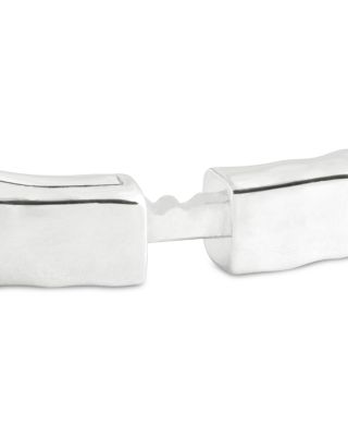 Farrier 18K Yellow Gold Plated or Sterling Silver Thin Hinged Bracelet