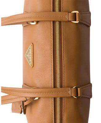 Medium Leather Top-Handle Bag with Padlock
