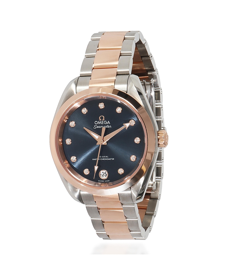 Pre-owned Pre-owned Omega Omega Stainless Steel/rose Gold Seamaster Aqua Terra 220.20.34.20.53.001 36.50