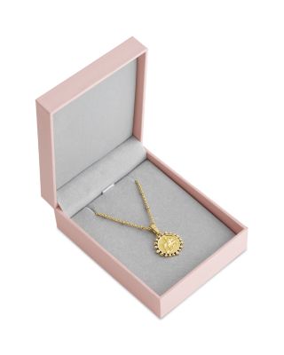 Pav&eacute; Zodiac Pendant Necklace, 16"-17" 