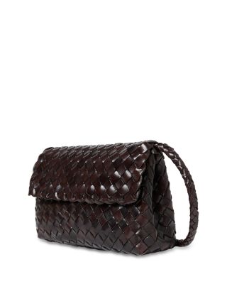 Vinnie Mini Woven Leather Crossbody