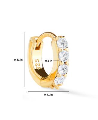 Suzanne Huggie Hoop Earrings