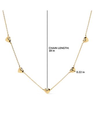 Lev Mini Station Heart Necklace