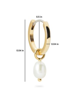 Frida Freshwater Pearl Huggie Hoops