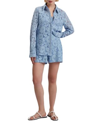 Ted Baker Gennoa Longline Lace Shirt | Bloomingdale's