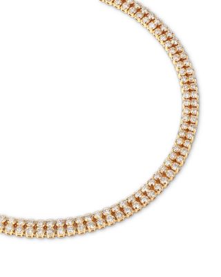 Diamond Double Row Bracelet in 14K Yellow Gold, 2.30 tcw