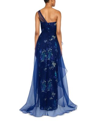 Noemi One Shoulder Sequined Gown