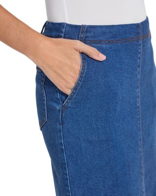 Evelina Fringe Denim Skirt