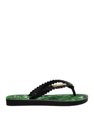 x Dolce & Gabbana Women's Floral Flip Flop Sandals