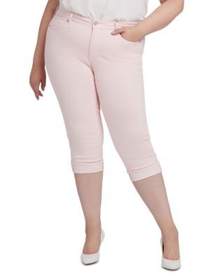 Marilyn High Rise Straight Cropped Jeans in Optic White