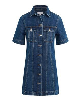 The Denim Trucker Shirt Dress
