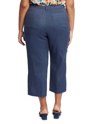Wide Leg Cargo Capri Pants