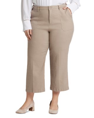 Wide Leg Cargo Capri Pants