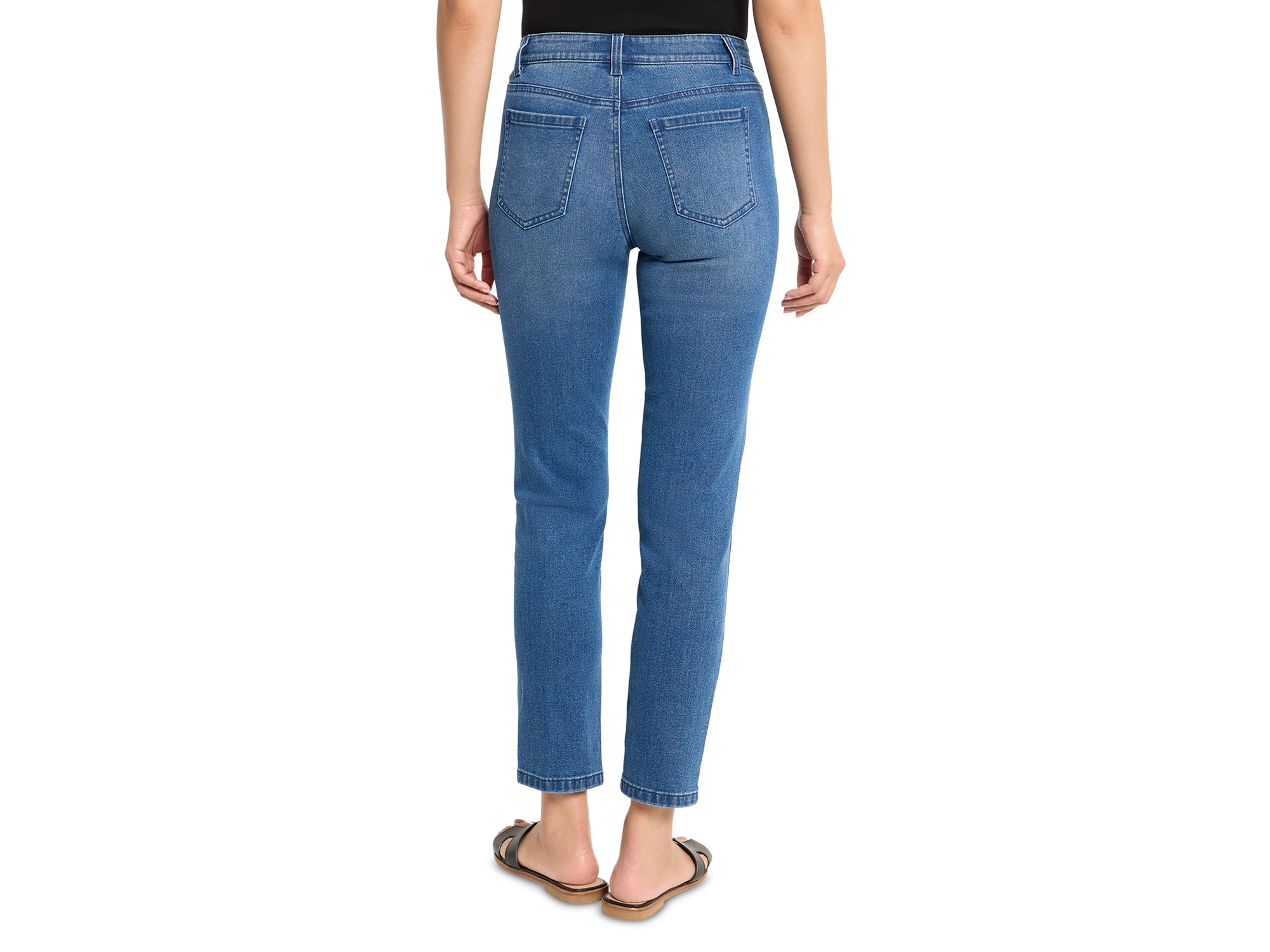 High Rise Straight Leg Jeans in — Image 3