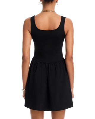 Ponte Square Neck Mini Dress