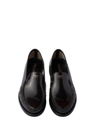  Men's Brushed Leather Loafers