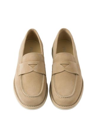 Men's Bleached Suede Loafers