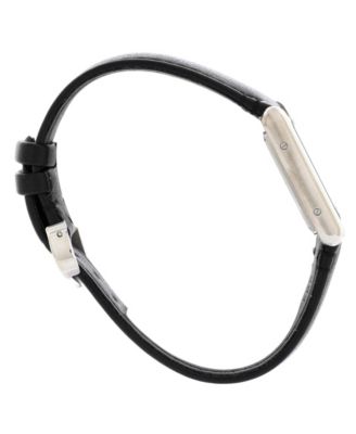 Must de Cartier SolarBeat Tank Quartz Watch in Stainless Steel and Leather 22mm