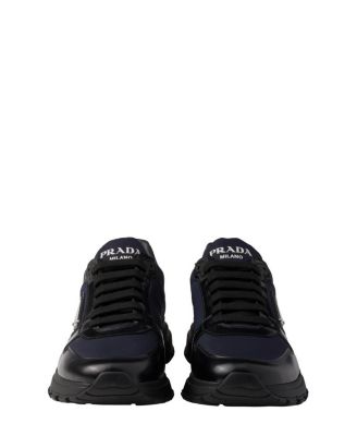  Men's Prax 01 Re-Nylon and Brushed Leather Sneakers