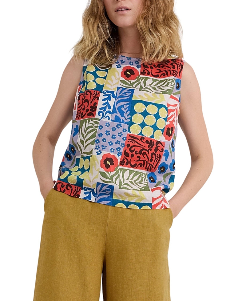 Seasalt Cornwall Colour Study Boxy Linen Tank