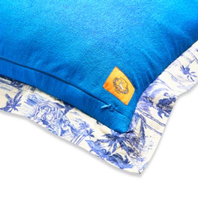 Cranes Duvet & Sham Set in Blue, King