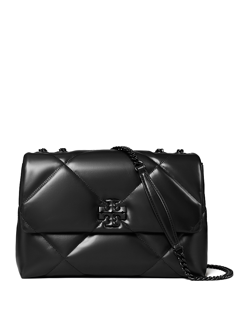 Tory Burch Black Kira Diamond Shoulder Bag In Black