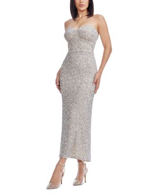 Dress the Population - Vada Embellished Midi Dress