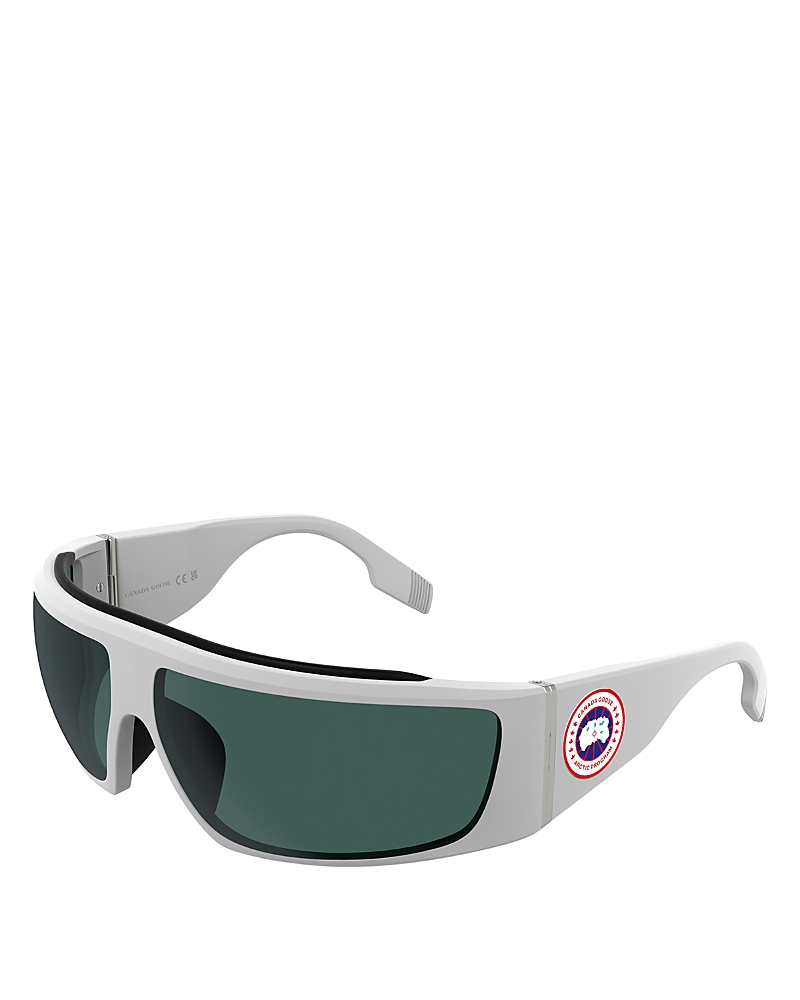 Canada Goose Hero 76mm Mask Sunglasses In Matte White