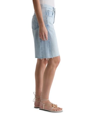 Hattie High Rise Bermuda Shorts in Sunfaded Destructed