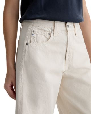 Hattie High Rise Crop Barrel Jeans in Opal Stone