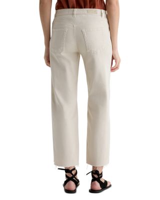 Saige Wide Leg Crop Jeans in Opal Stone