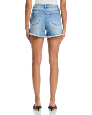Embroidered Denim Shorts - Exclusive