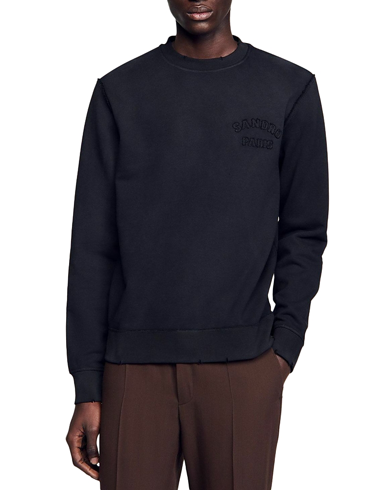 Shop Sandro Faded Logo Sweatshirt