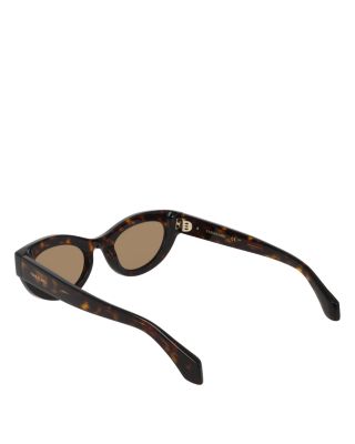 Rivet Cat Eye Sunglasses, 49mm