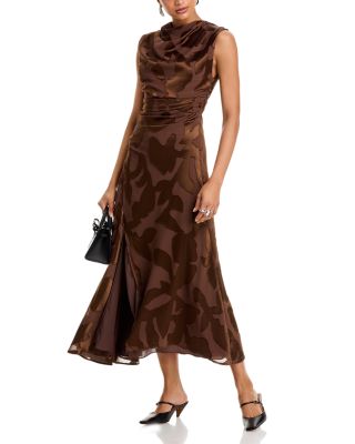 Burke Draped Midi Dress