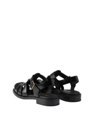 Women's Brushed Leather Fisherman Sandals