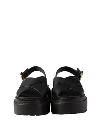Women's Leather Crisscross Sandals