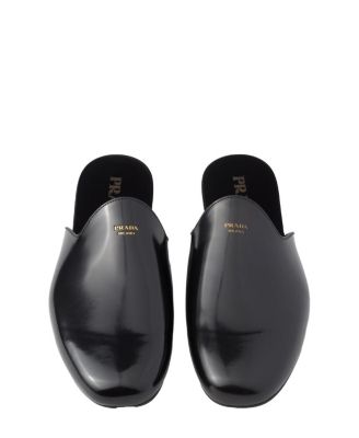 Men's Brushed Leather Slippers