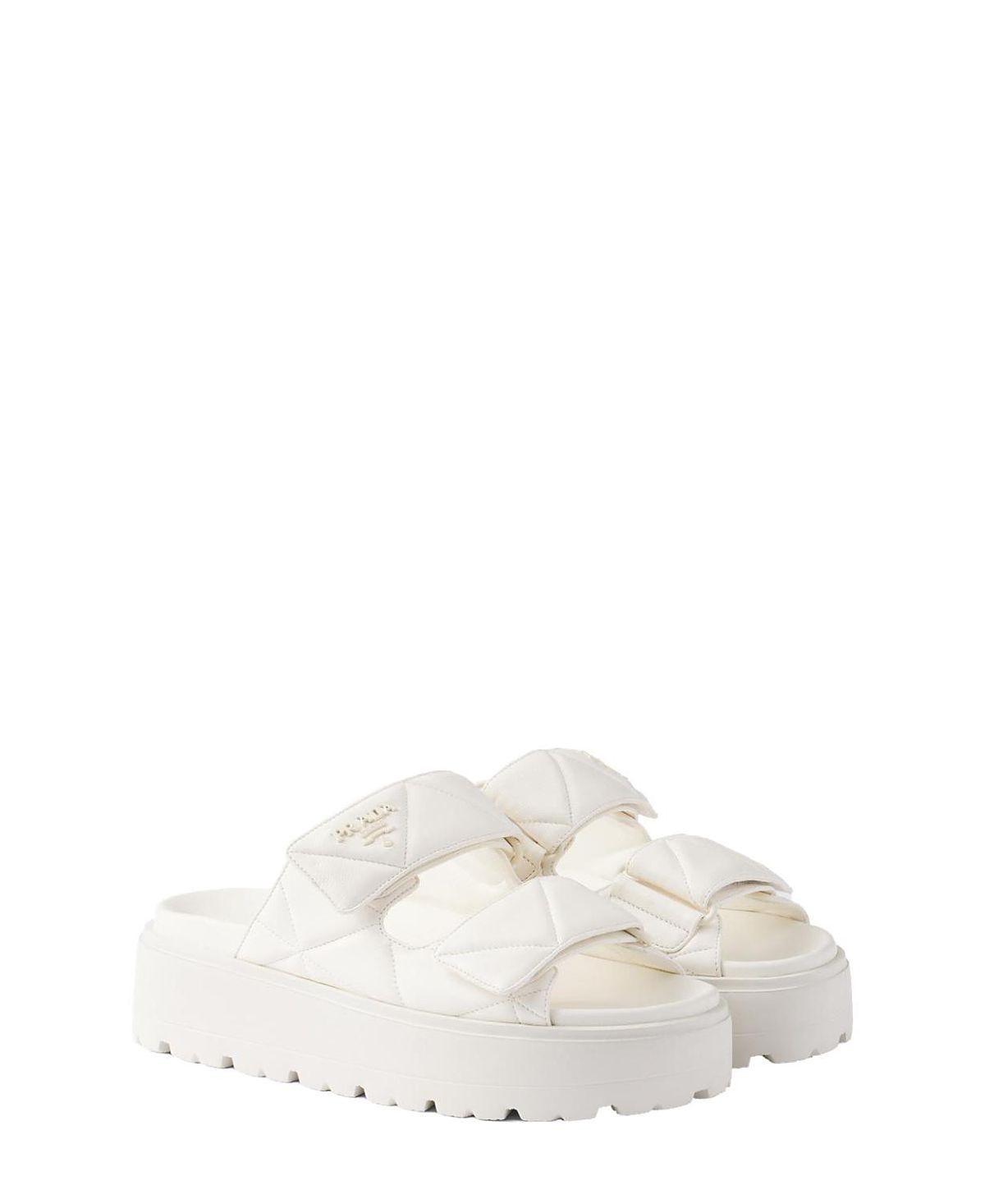 Prada Women's Padded Nappa Leather Slides