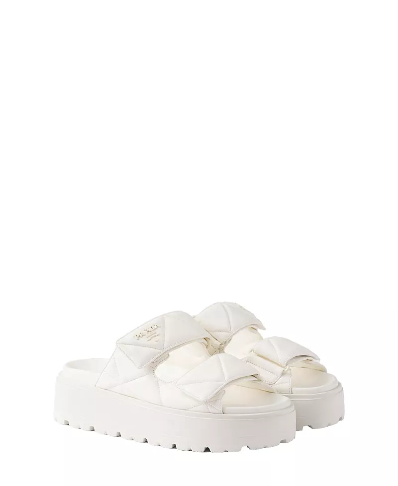 Prada Women's Padded Nappa Leather Slides