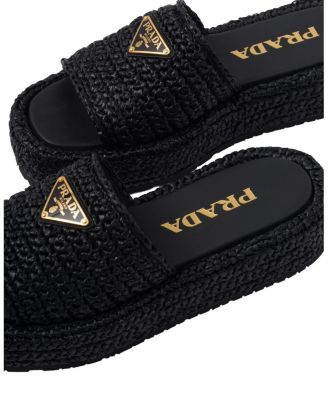 Women's Crochet Flatform Slides
