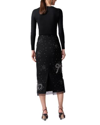 Embellished Midi Skirt