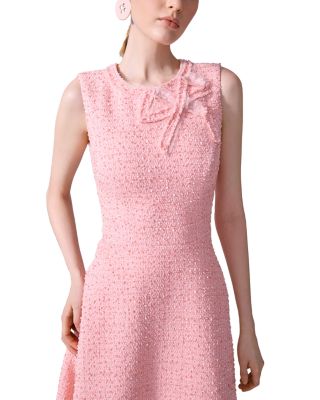 Embellished Tweed Midi Dress