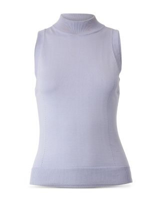 Mock Neck Sleeveless Top
