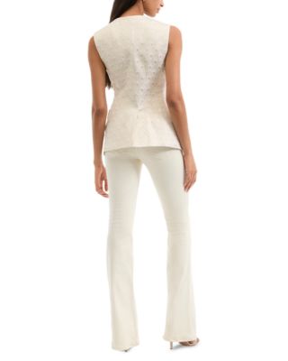 Lois Metallic Embroidered Vest