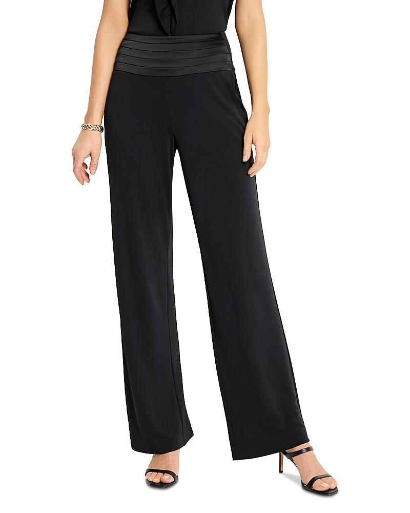 Shop Nic + Zoe Nic+zoe Knit Crepe Cummerbund Wide Leg Pants