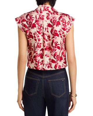 Floral Ribbons Marianna Sleeveless Blouse