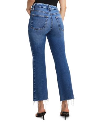 Soft Tech Good Leg Cropped Bootcut Jeans in Indigo818